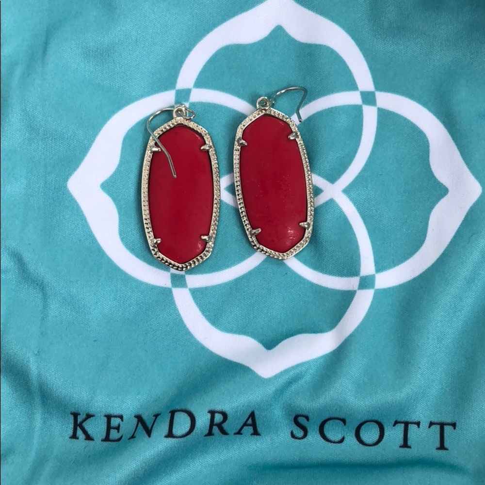 Kendra Scott red earrings